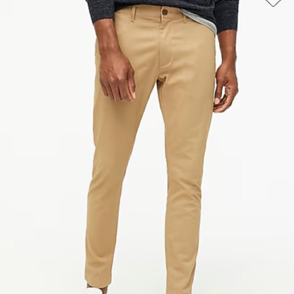 J. Crew Factory AN792 Skinny-fit chino pant NWT/Repaired Khaki NWT size 34/32